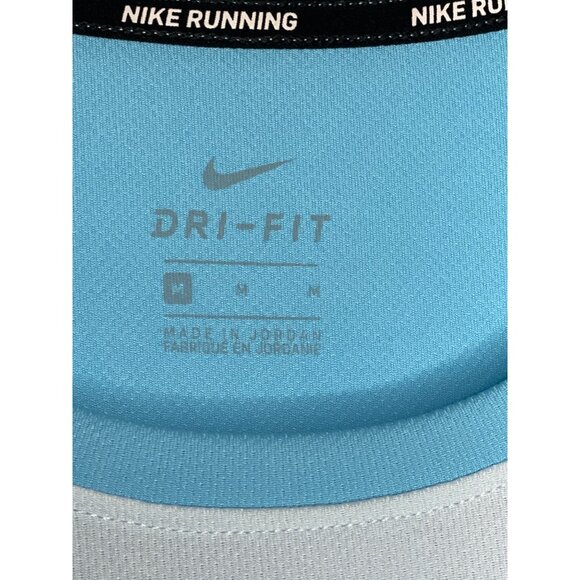 Nike Women's Breathe Rapid Dri -Fit Running Tee Blue Short Sleeve M - Picture 2 of 11